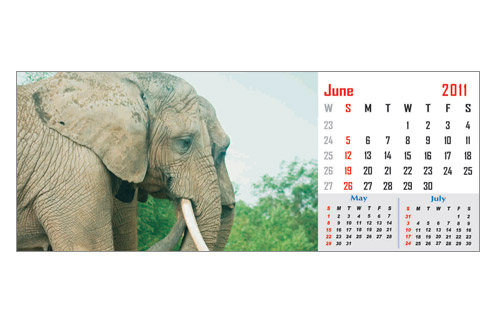 table top calander